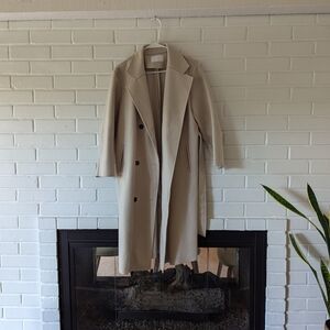OAK + FORT Cream Trench Coat